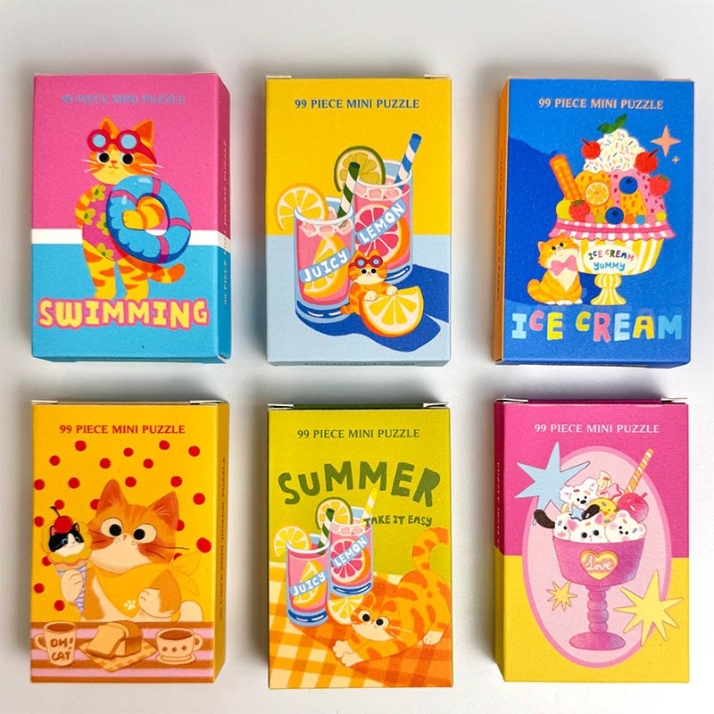 Puffinkids-Summer Cats-99pcs*6 Boxes