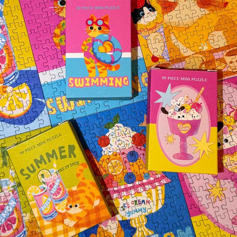 Puffinkids-Summer Cats-99pcs*6 Boxes