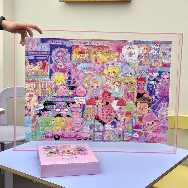 Puffinkids-1000 Piece Irregular Cut Puzzle-The Doll Wall