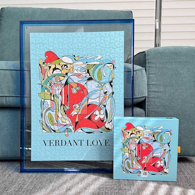 Puffinkids-Verdant Love (1) Puffinkids-500 Piece Puzzle-Verdant Love