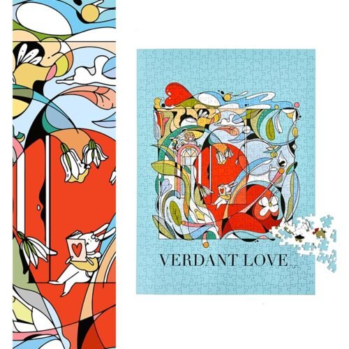 Puffinkids-Verdant Love (2) Puffinkids-500 Piece Puzzle-Verdant Love