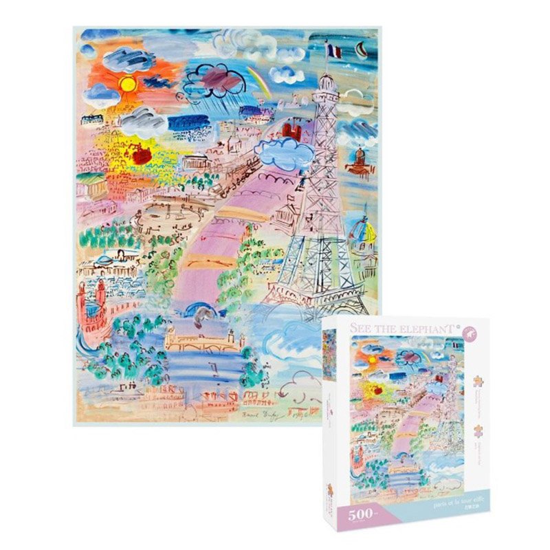 See the Elephant-Paris Discontinued-See the Elephant-500pcs Jigsaw Puzzle-Paris by Raoul Dufy