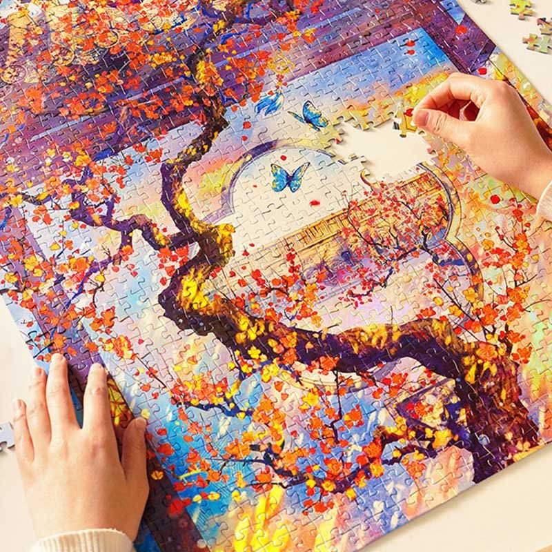 Toi Premium Holographic Puzzle-Sparse Shadows of Wintersweet-1000pcs