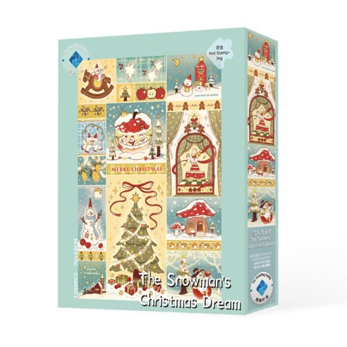 The Snowmans Christmas Dream (1) TuTuDingDang-1000pcs Jigsaw Puzzle-The Snowman's Christmas Dream