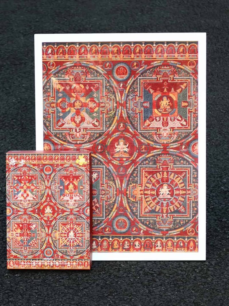 Kibifufu-500pcs Jigsaw Puzzle-A Painted Scroll of Tibetan Buddhist Charm