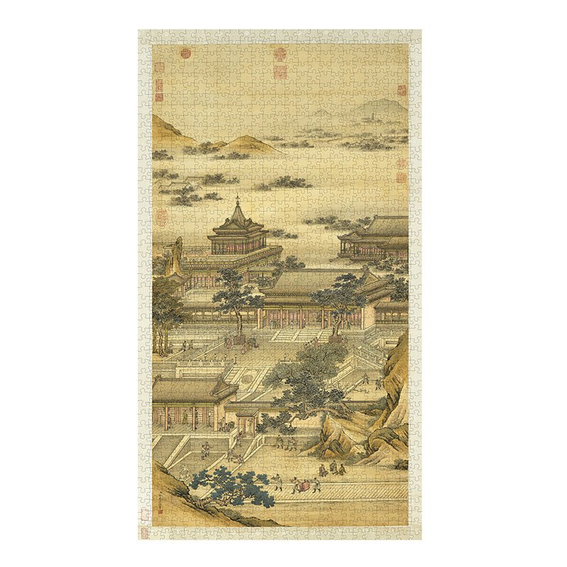 Discontinued-Bayby Fabric-Finish Puzzle with Resin Core-Jubilant Mid-Autumn-1200pcs