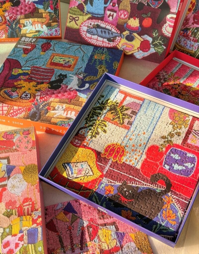 Boff Embroidery Puzzle (2) Boff Embroidery Like Puzzle-225pcs Puzzle-Happy Birthday