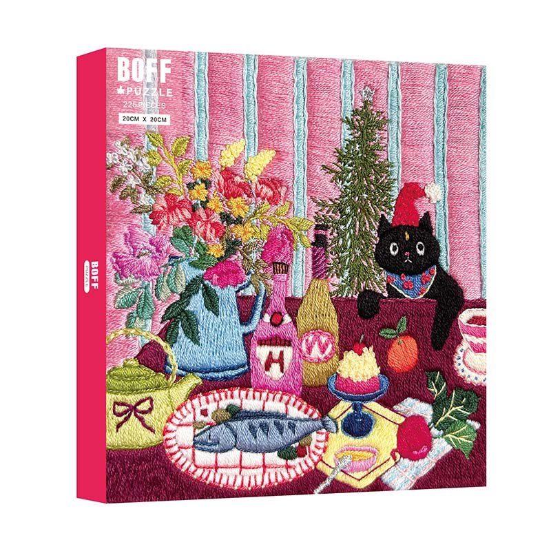 Boff Embroidery Puzzle-225pcs-Christmas Party (1) Boff Embroidery Like Puzzle-225pcs Puzzle-Christmas Party