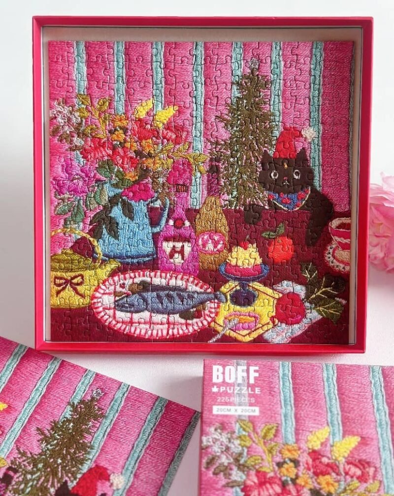 Boff Embroidery Puzzle-225pcs-Christmas Party (2) Boff Embroidery Like Puzzle-225pcs Puzzle-Christmas Party