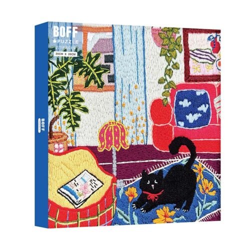 Boff Embroidery Puzzle-225pcs-Happy Gathering (1) Boff Embroidery Like Puzzle-225pcs Puzzle-Happy Gathering