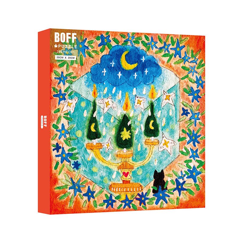 Boff Magic Black Cat Puzzle-225pcs-Gleaming Moon Boff Magic Cat Puzzle-225pcs-Gleaming Moon