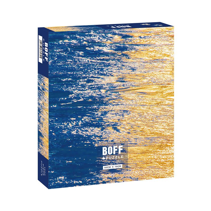 Boff-1000pcs Jigsaw Puzzle-The Sea of Distinct Blue and Gold