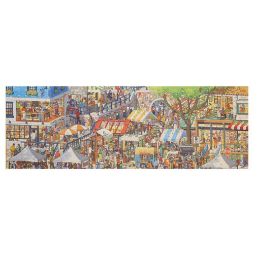 Ni Puzz-Town Market Ni Puzz-1000pcs Jigsaw Puzzle-Town Market