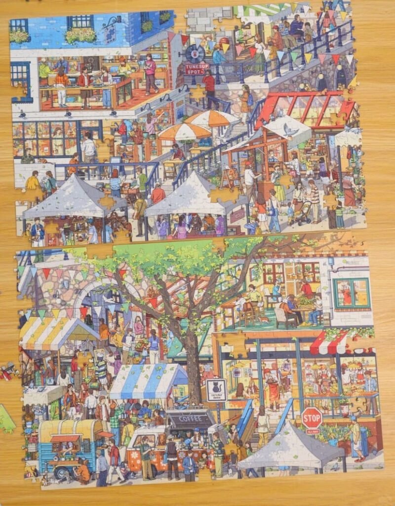 Ni Puzz-Town Market (6) Ni Puzz-1000pcs Jigsaw Puzzle-Town Market
