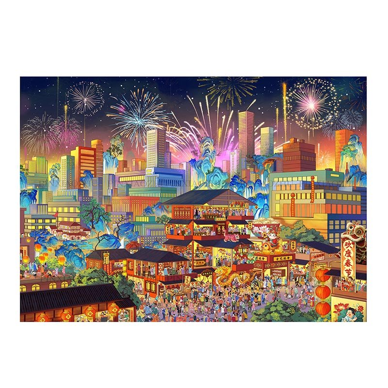 Priceces-Glory China Priceces-1000pcs Jigsaw Puzzle-Glory China