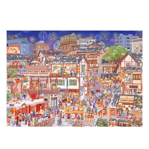 Priceces-Happy Chinese New Year (3) Priceces-1000pcs Jigsaw Puzzle-Happy Chinese New Year