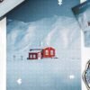 Seren Art-500 Piece Puzzle-Iceland · Red Cottage in the Snow
