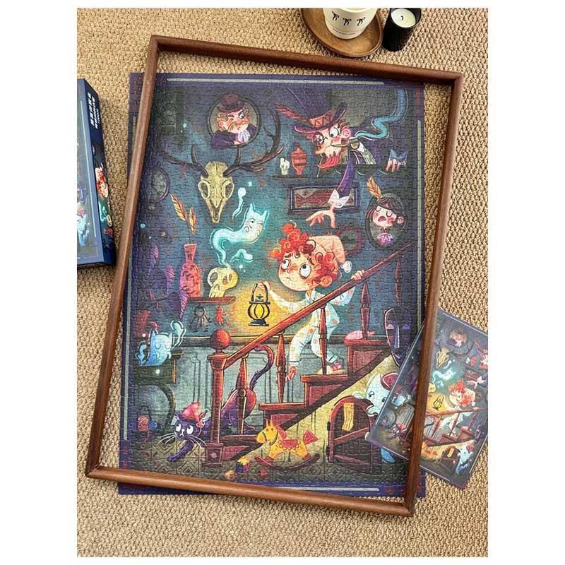 The Guest on the Staircase Customize Jigsaw Puzzle 1000pcs 500pcs