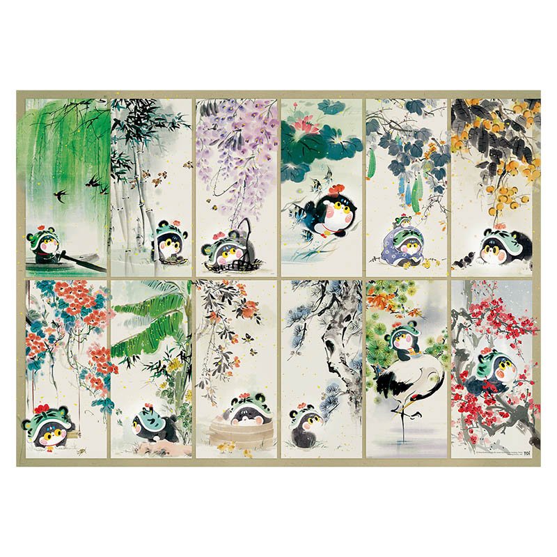 Toi-The 12 O Clock Cat (1) Toi-1000pcs Jigsaw Puzzle-The Twelve Cats