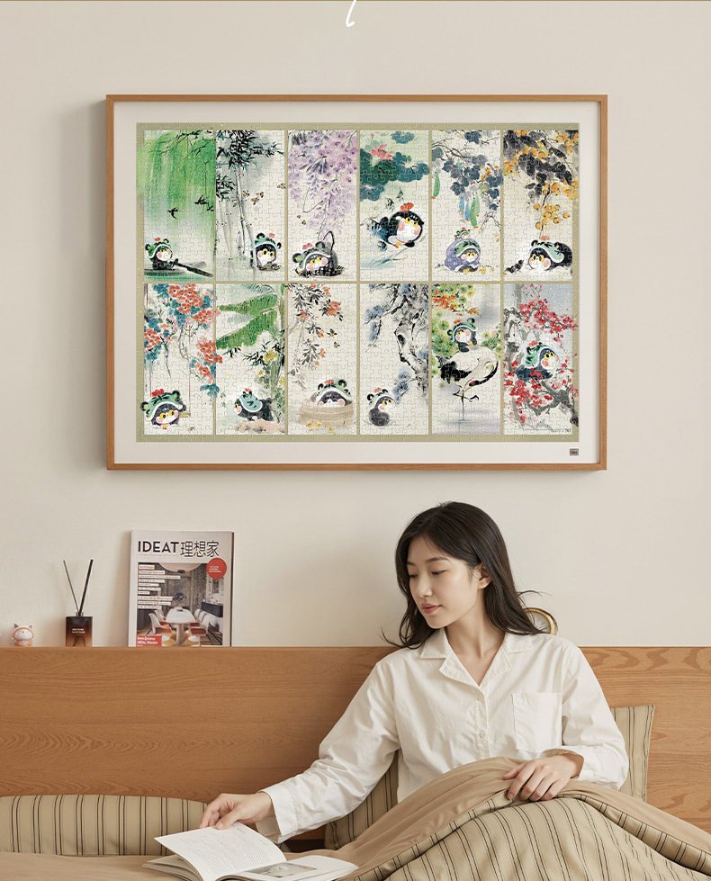 Toi-The 12 O Clock Cat (2) Toi-1000pcs Jigsaw Puzzle-The Twelve Cats