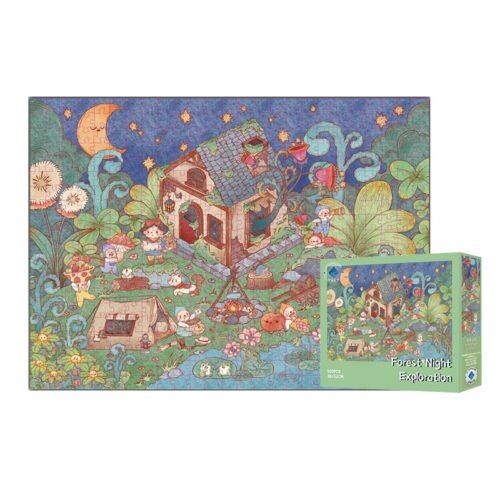 TuTuDingDang-500pcs Puzzle-Forest Night Exploration