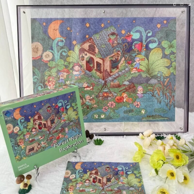 TuTuDingDang-500pcs Puzzle-Forest Night Exploration