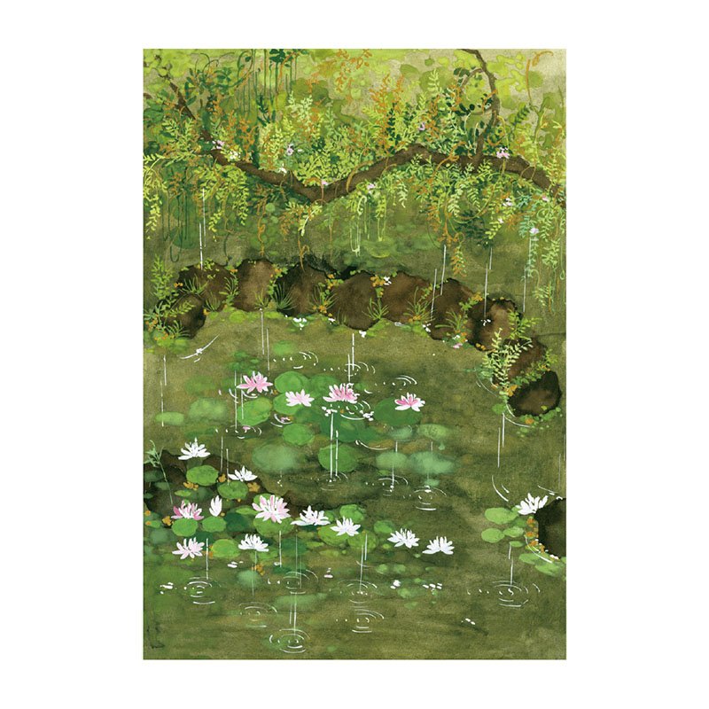 TuTuDingDang-1000 Piece-Picture of a Lotus Pond in Light Rain