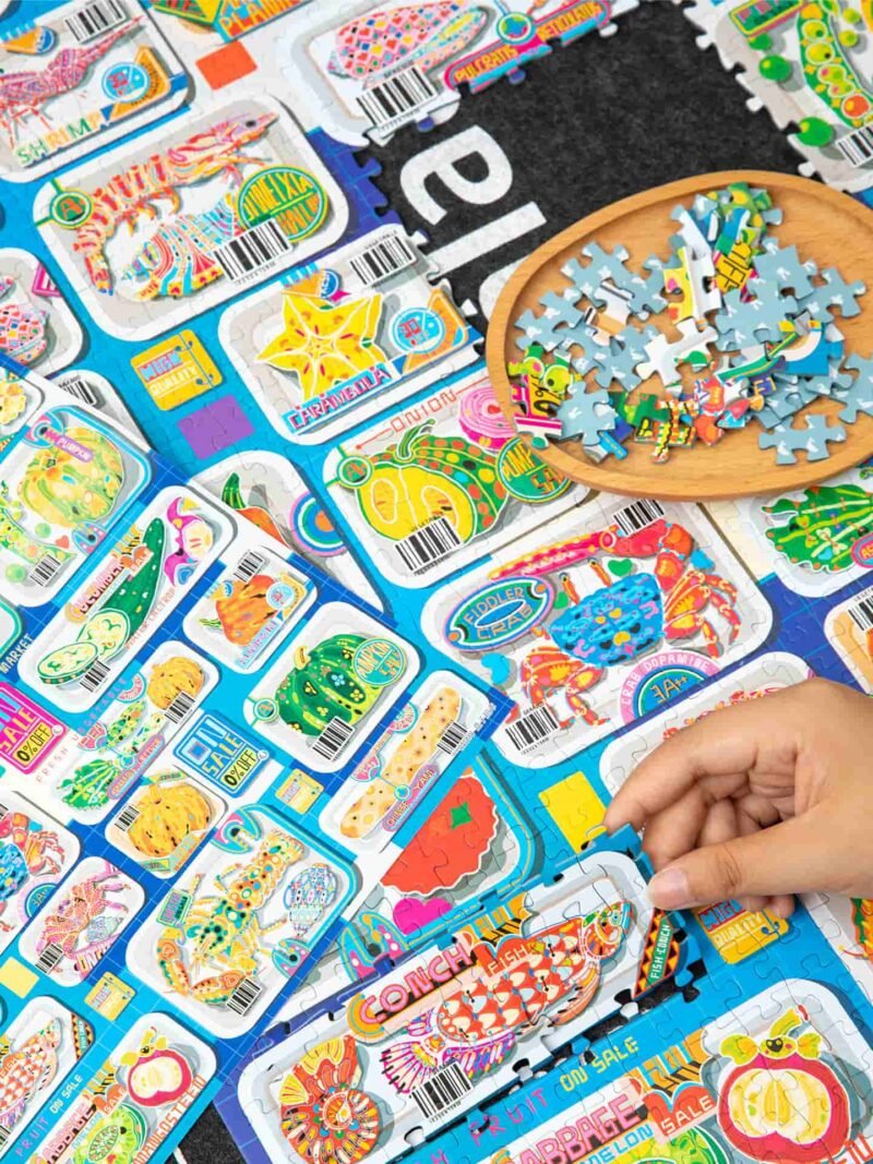 Vinlaa-1000pcs Jigsaw Puzzle-Mini Box Supermarket