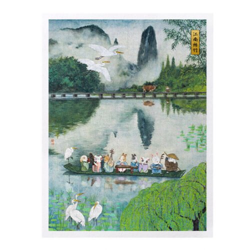 3djp/Pintoo-1200pcs Plastic Jigsaw Puzzles-Jiangnan Sizhu