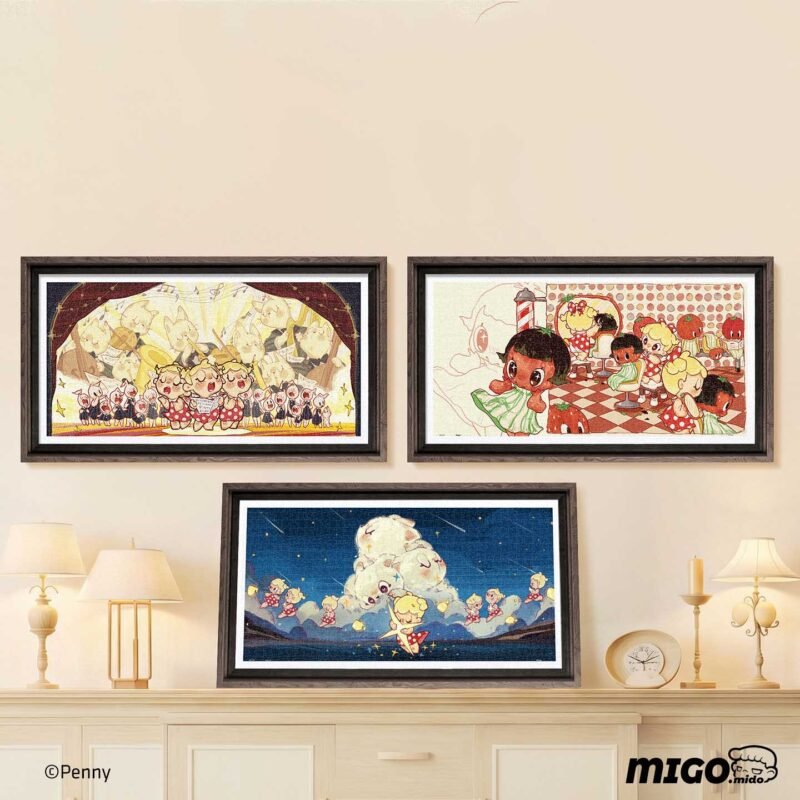 3djp/Pintoo Jigsaw Puzzles 800pcs-Penny Series-Cat Stars