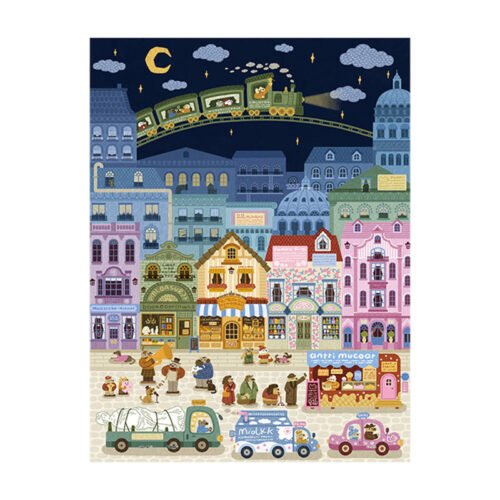 3djp/Pintoo Jigsaw Puzzles 252pcs-Sky Train