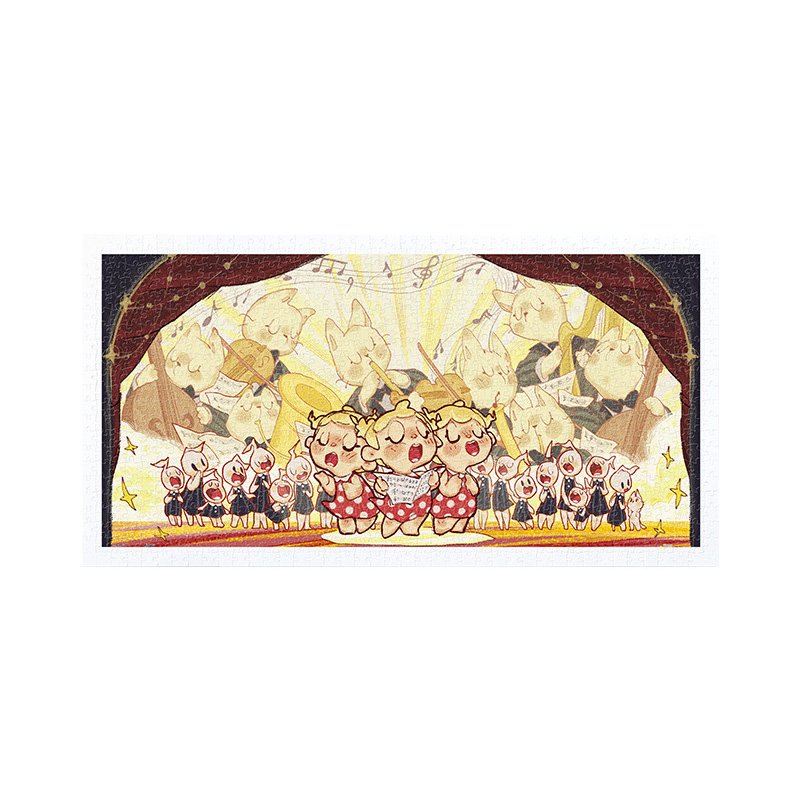 3djp/Pintoo Jigsaw Puzzles 800pcs-Penny Series-Singer