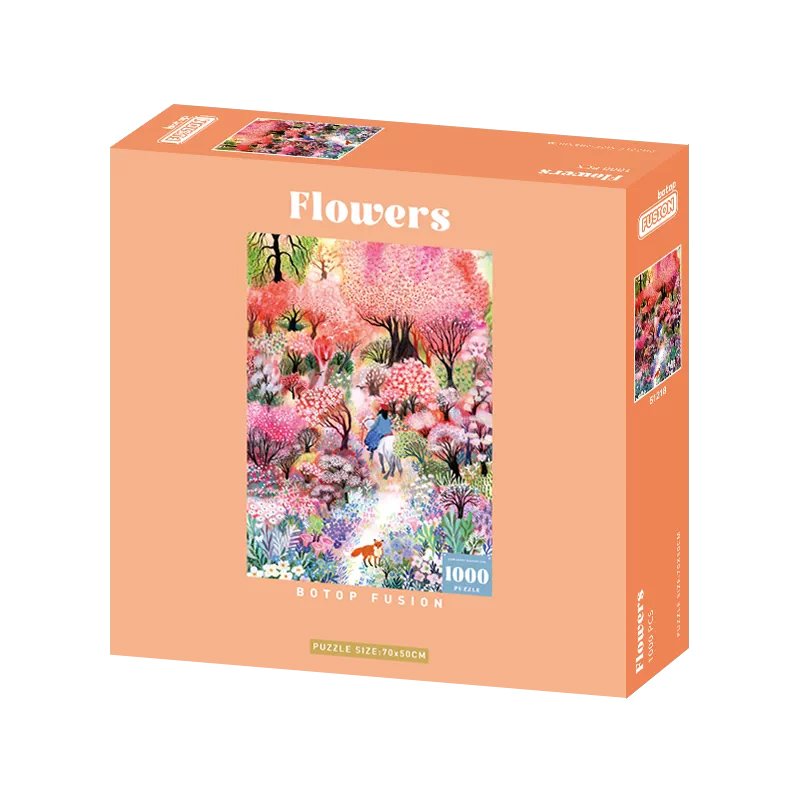 Botop Fusion-1000pcs Jigsaw Puzzle-Flowers