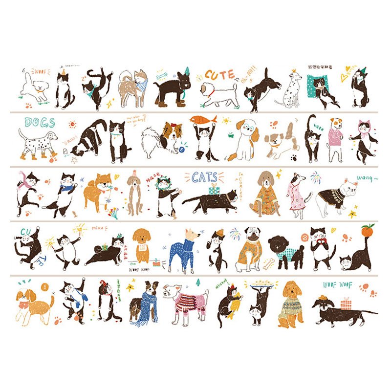 Botop Fusion-1000pcs Jigsaw Puzzle-Woof Meow