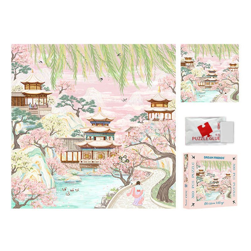 Dream Friends-300 Jigsaw Puzzle-Blossom Pavilion