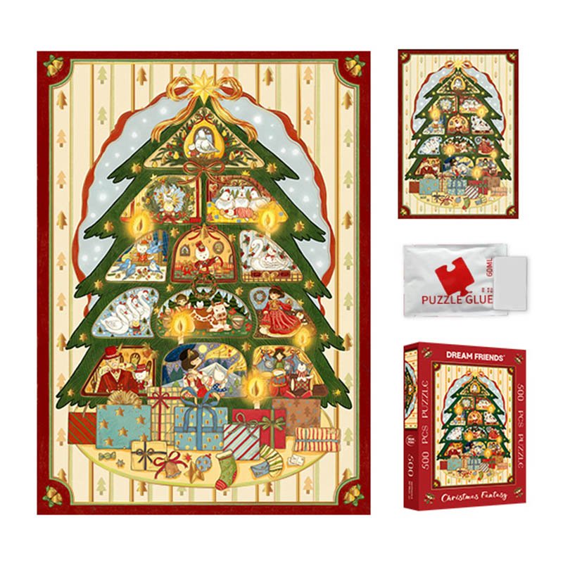 Dream Friends-500 Jigsaw Puzzle-Christmas Fantasy