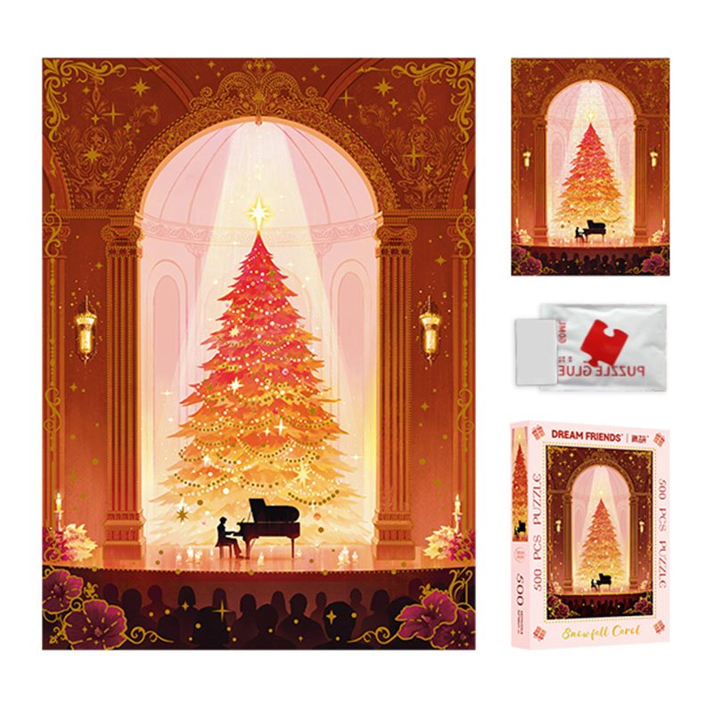 Dream Friends-500 Jigsaw Puzzle-Snowfall Carol