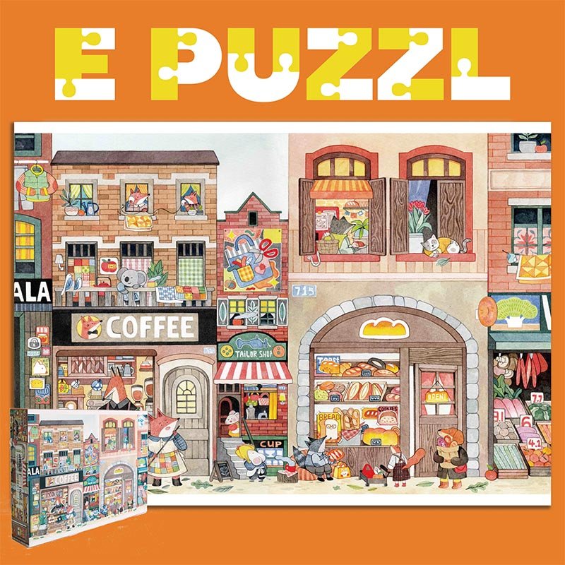 E Puzzl-1000pcs Jigsaw Puzzle-Animal Street
