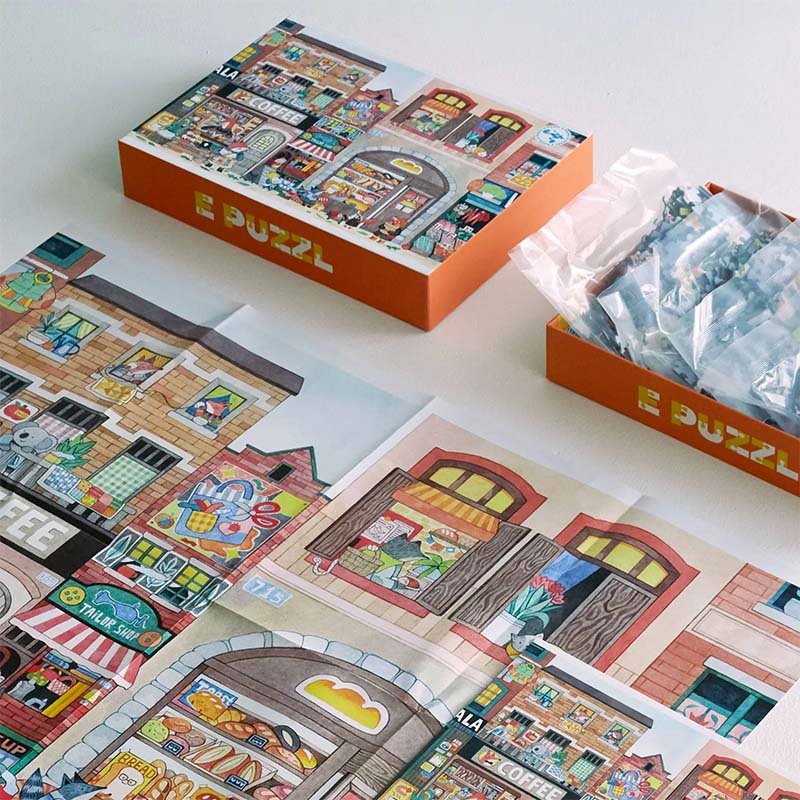 E Puzzl-1000pcs Jigsaw Puzzle-Animal Street