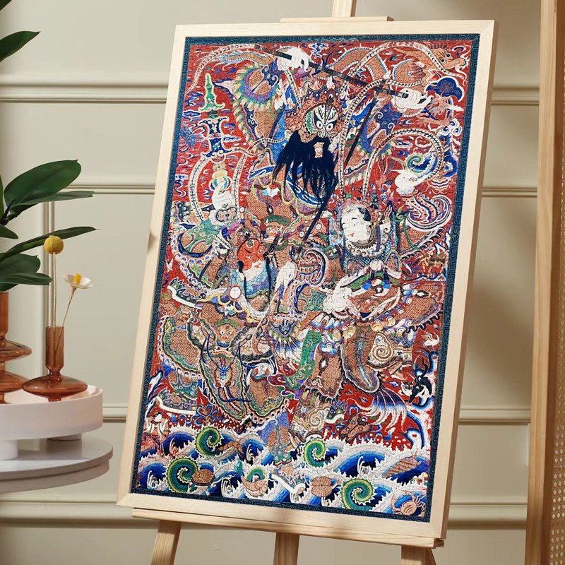 Kessing-1000pcs Jigsaw Puzzle-Embroidered Facial Makeup