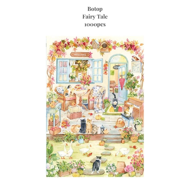 Fairy Tale Puzzle (Freeshipping from USA)1000 Piece Jigsaw Puzzles for Adults-Adorable Animal Series, Premium Non-AI Art