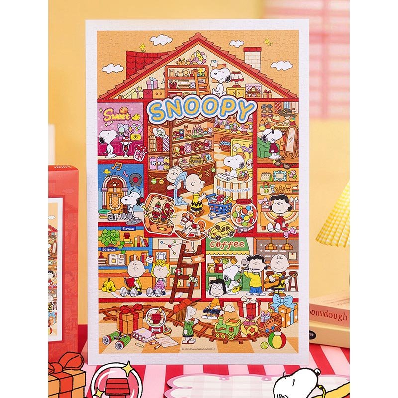 Momibook-1000 Piece Resin Jigsaw Puzzle-Grocery Store of Snoopy