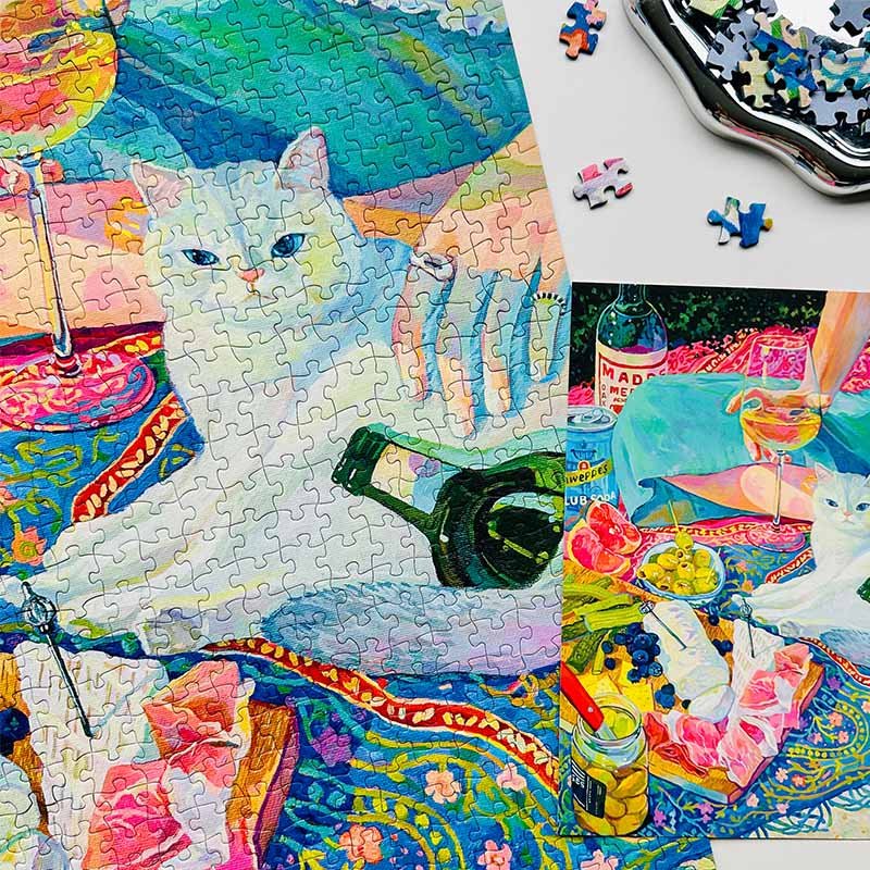Hourglass Puzzle-Cutie Stealing the Spotlight-1000pcs Jigsaw Puzzle