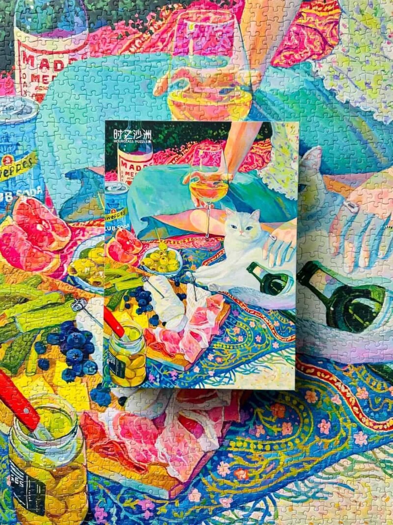 Hourglass Puzzle-Cutie Stealing the Spotlight-1000pcs Jigsaw Puzzle