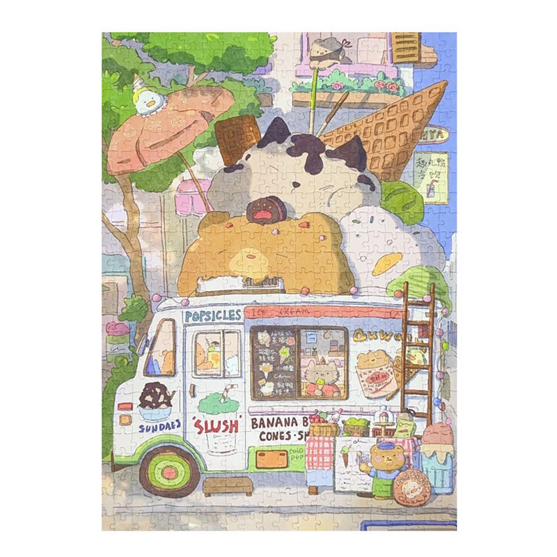 Kessing-500pcs Jigsaw Puzzle-Icecream Car