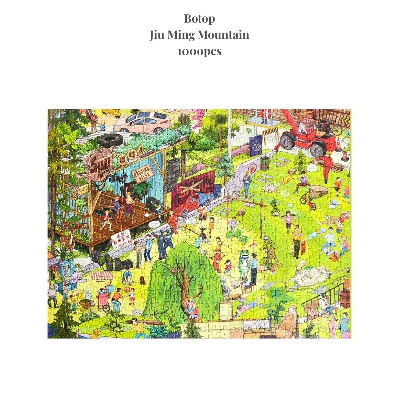 Jiu Ming Mountain Puzzle (Freeshipping from USA)1000 Piece Jigsaw Puzzles for Adults-Adorable Animal Series, Premium Non-AI Art