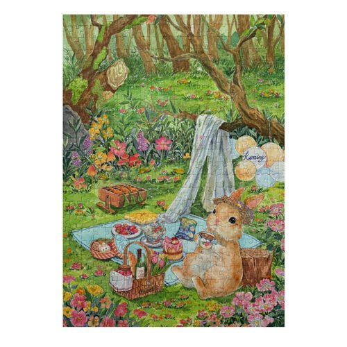Kessing-500pcs Jigsaw Puzzle-Enjoy in the midst of flowers