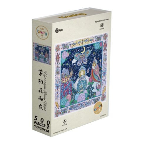 Kessing-500pcs Jigsaw Puzzle-Hydrangeas Rainy Night