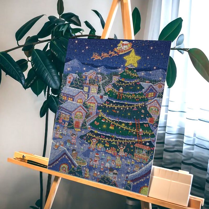 Kessing-1000pcs Jigsaw Puzzle-Christmas in Small Town