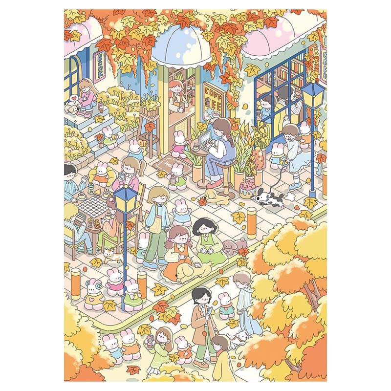 Kessing-500pcs Jigsaw Puzzle-Autumn Town